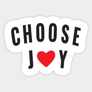 Choose Joy with Red Heart - Joyousness is a Choice Sticker